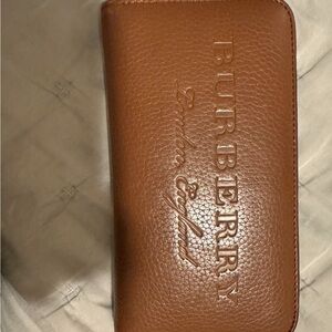 Burberry Tan Leather Wallet